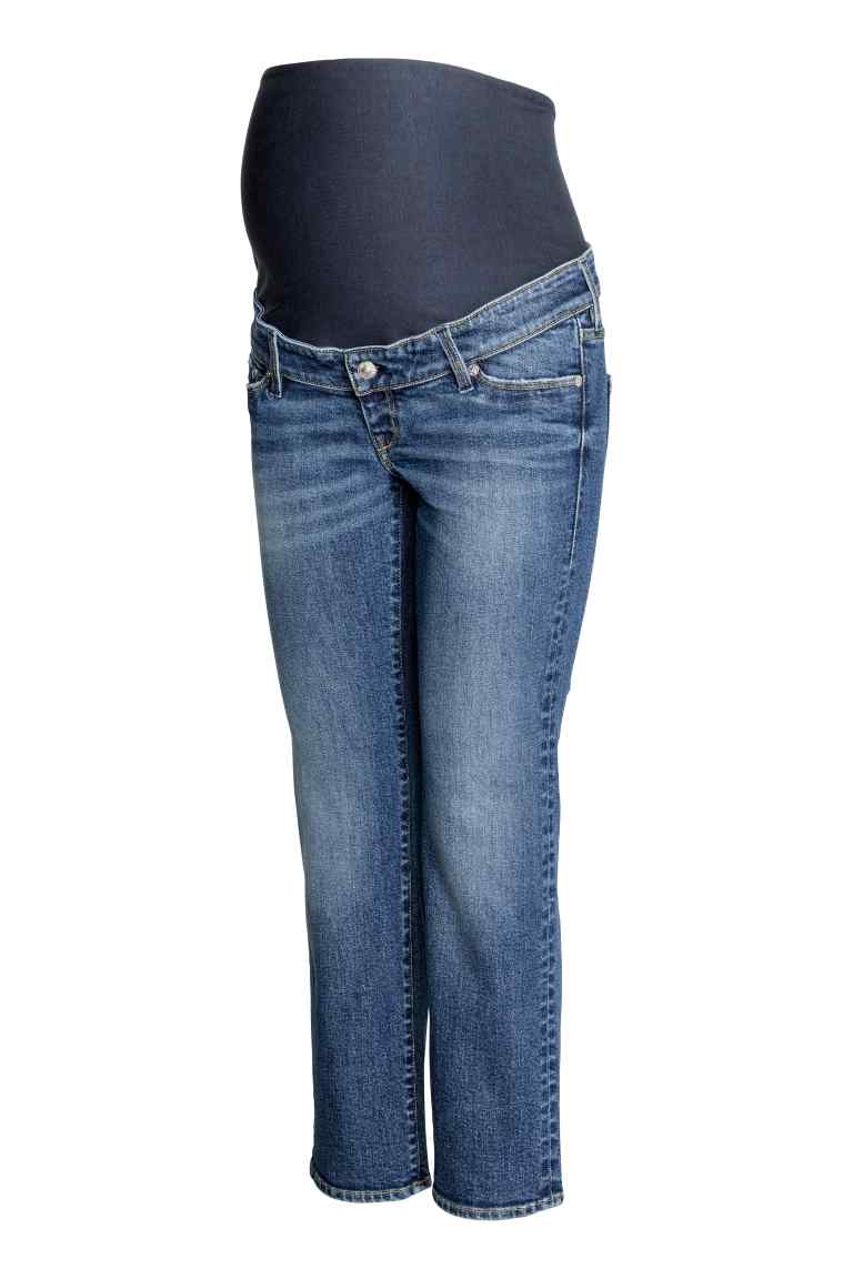 MAMA Straight Cropped Jeans